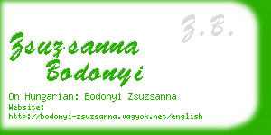 zsuzsanna bodonyi business card